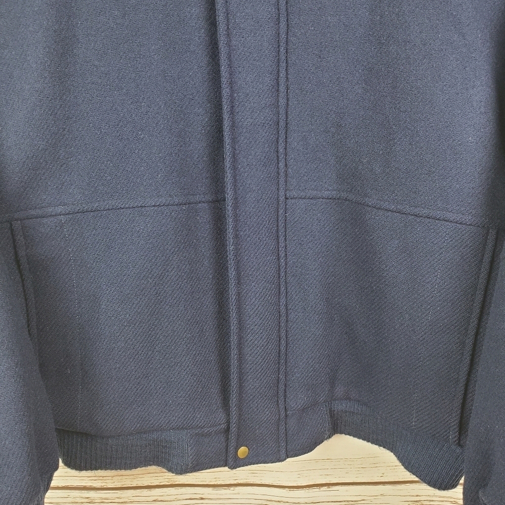 Lobo By Pendleton Mens XL Wool Jacket Navy Blue Bomber Jacket USA Thinsulate - Picture 6 of 12